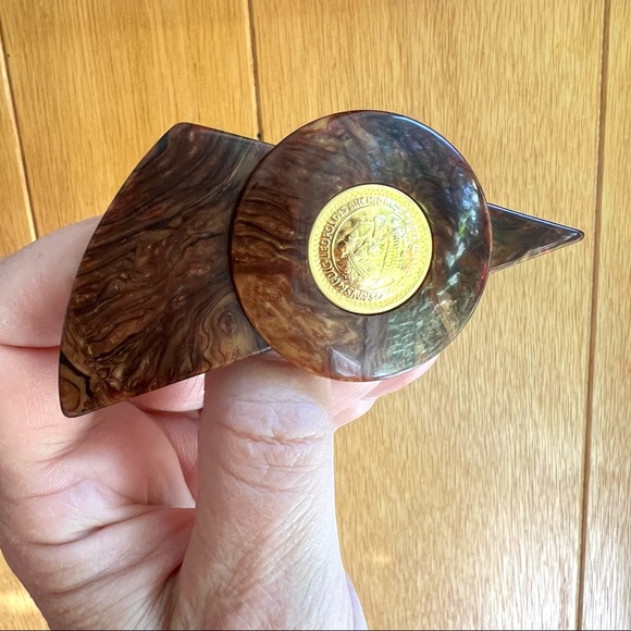 Vintage Simon Chang Tortoise Brooch - Picture 8 of 10